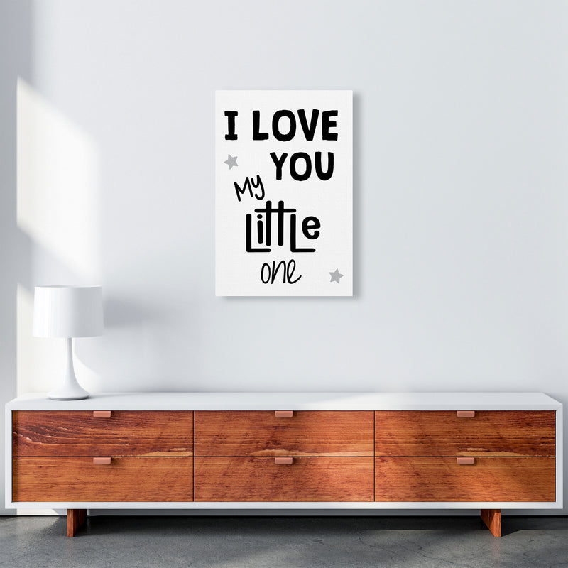 I Love You Little One Black Framed Nursey Wall Art Print A2 Canvas