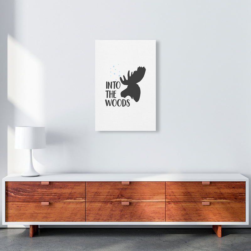 Into The Woods Framed Typography Wall Art Print A2 Canvas
