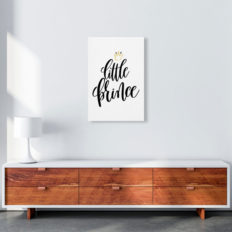 Little Prince Gold Crown Framed Nursey Wall Art Print A2 Canvas