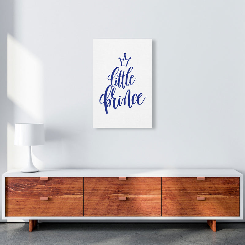 Little Prince Navy Framed Nursey Wall Art Print A2 Canvas