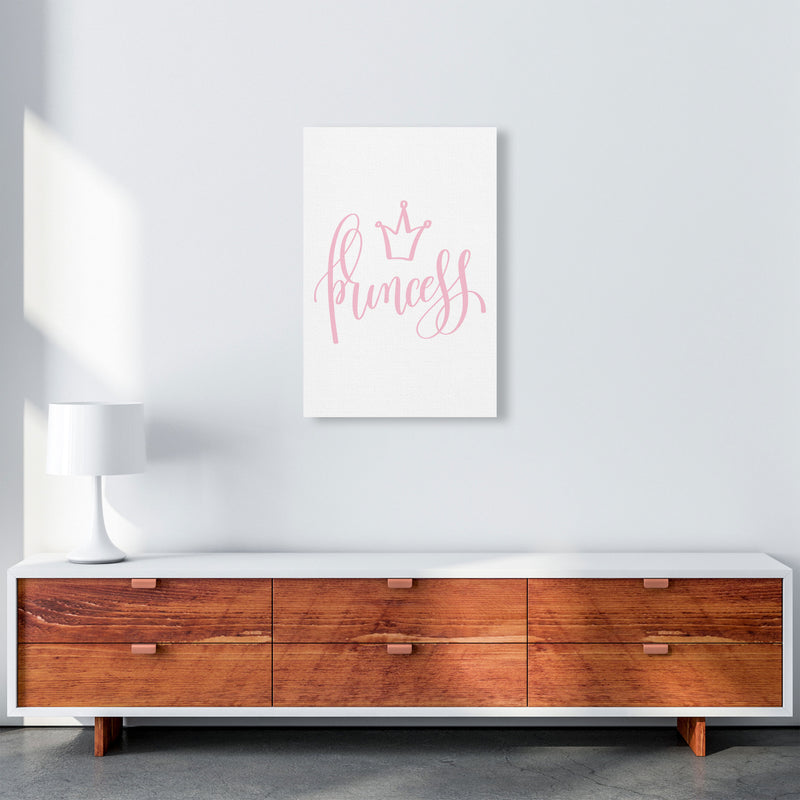 Princess Pink Framed Nursey Wall Art Print A2 Canvas
