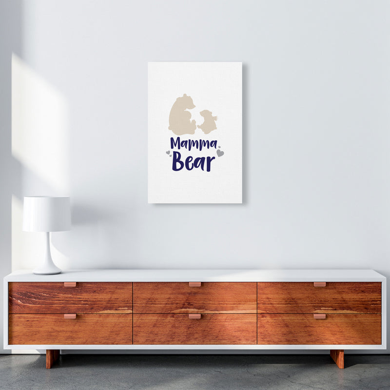 Mama Bear Framed Nursey Wall Art Print A2 Canvas