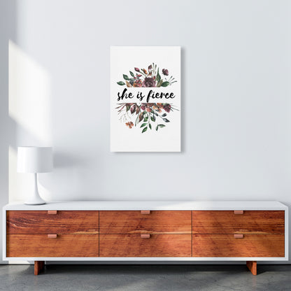 She Is Fierce Mixed Floral Modern Print A2 Canvas