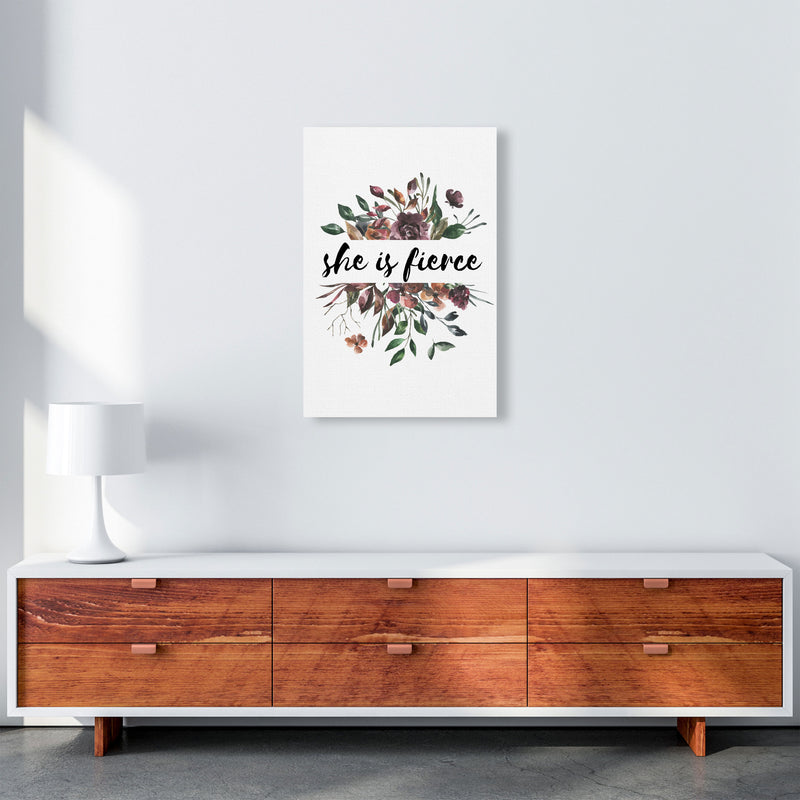 She Is Fierce Mixed Floral Modern Print A2 Canvas