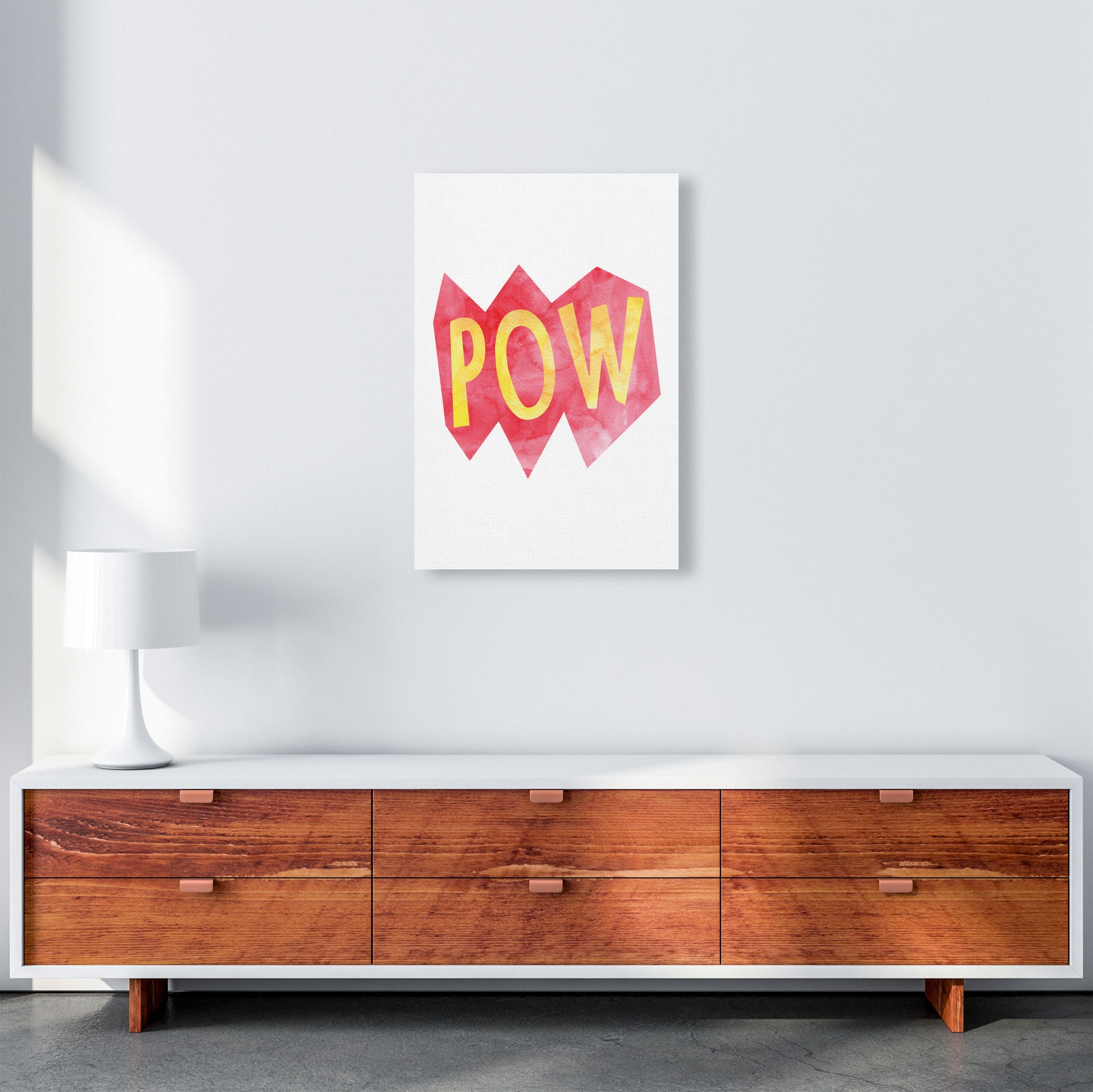 POW Watercolour Modern Print A2 Canvas