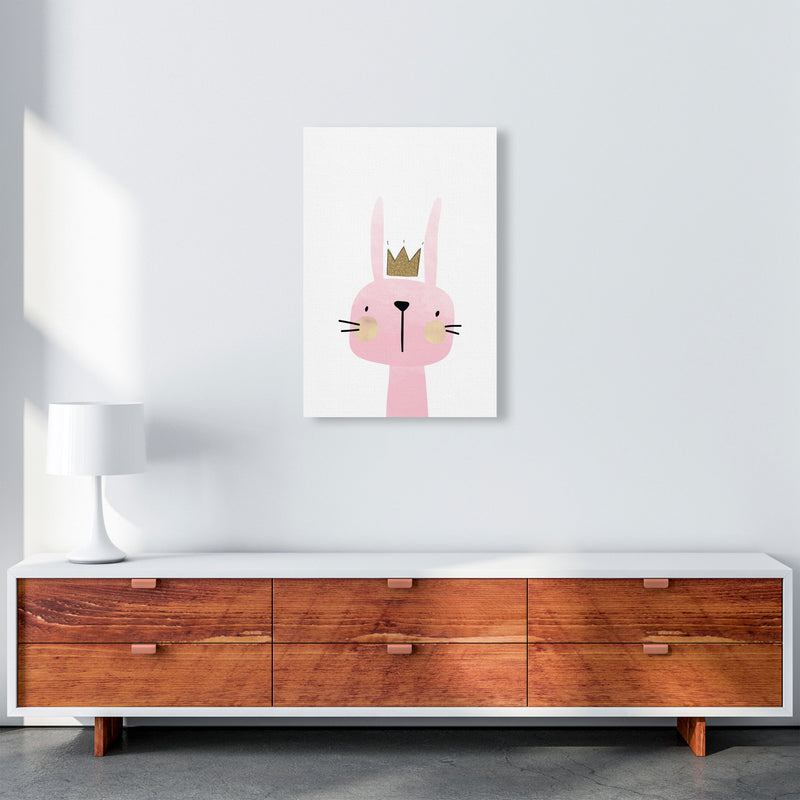 Scandi Bunny Watercolour Framed Nursey Wall Art Print A2 Canvas