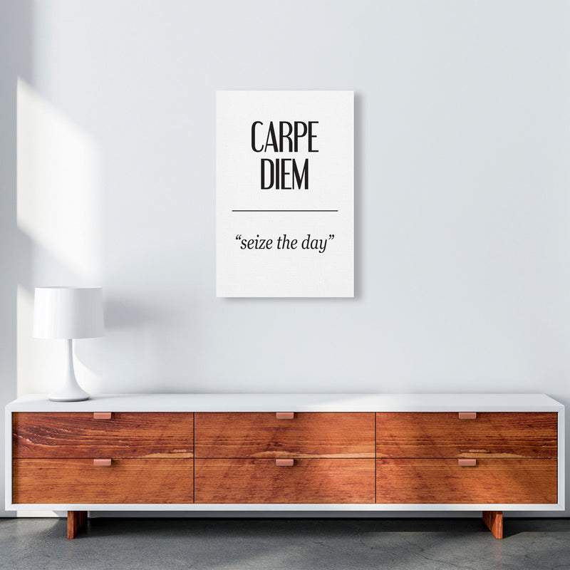 Carpe Diem Framed Typography Wall Art Print A2 Canvas