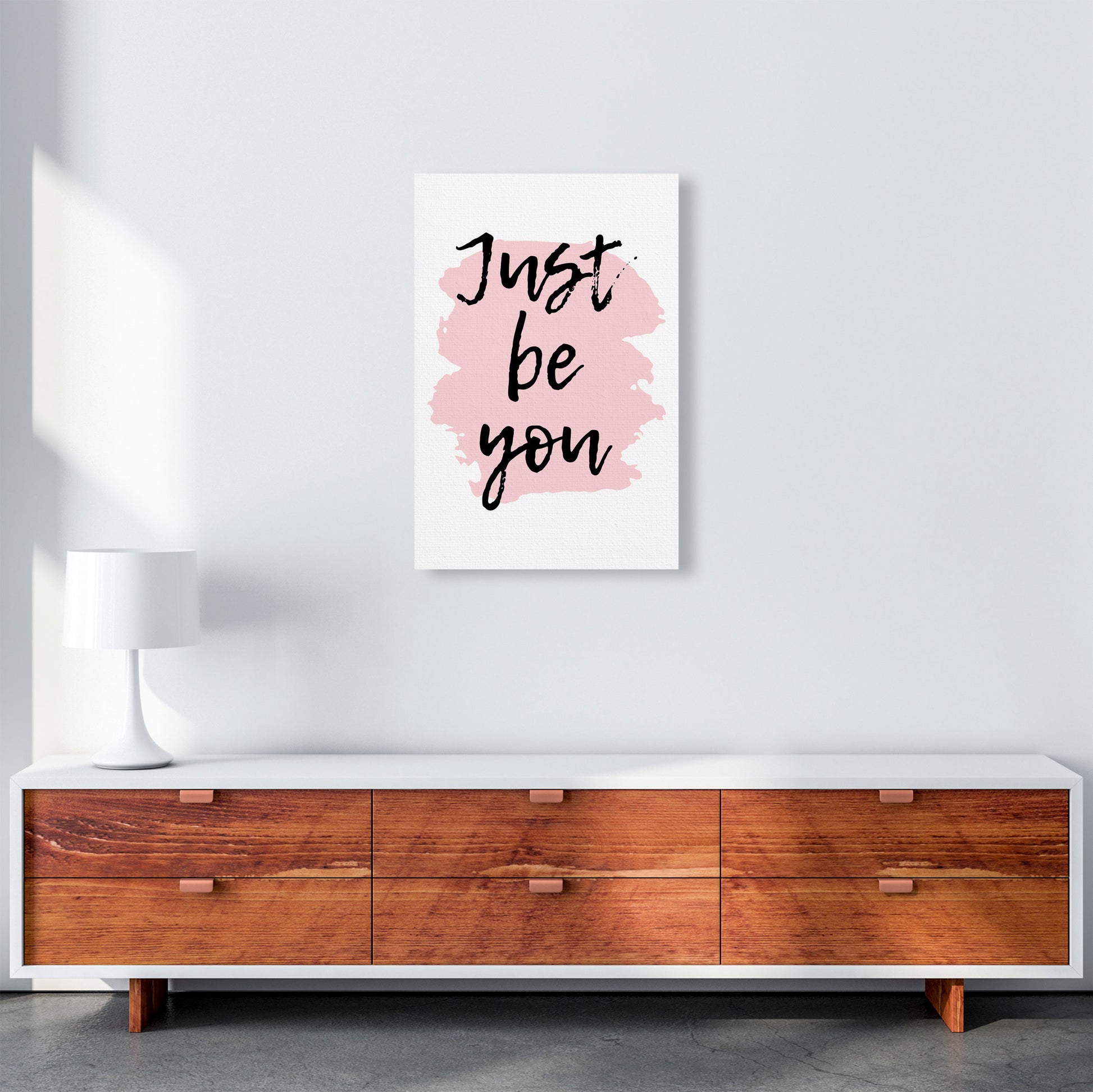Just Be You Framed Typography Wall Art Print A2 Canvas