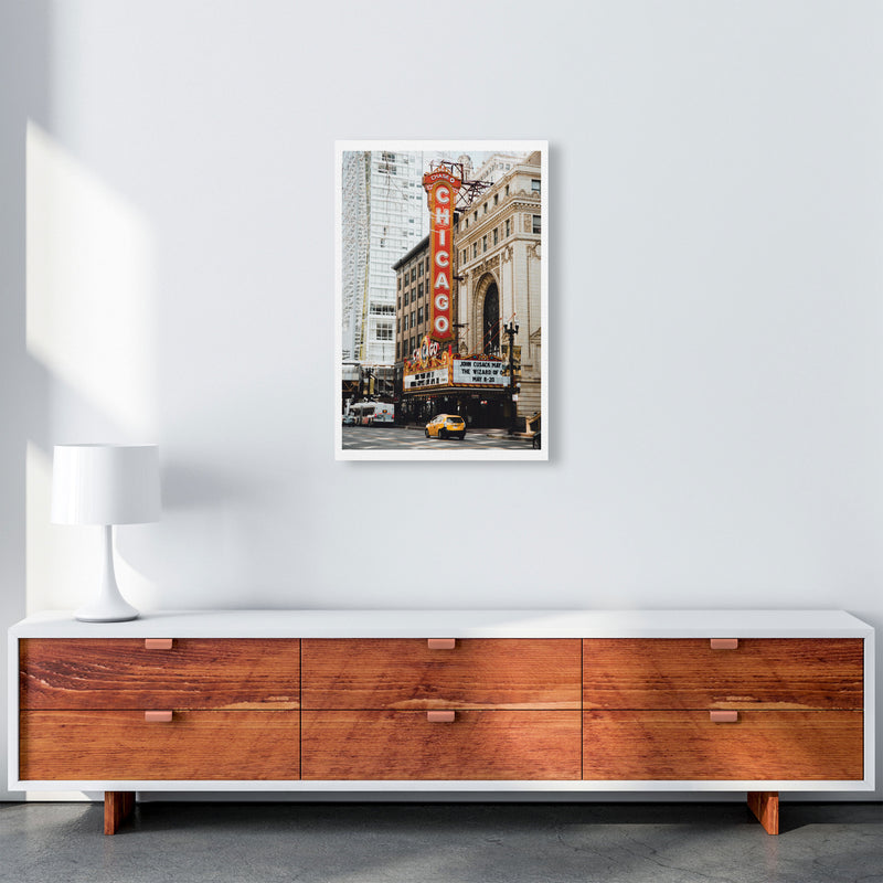 Retro Chicago Theatre Modern Print A2 Canvas