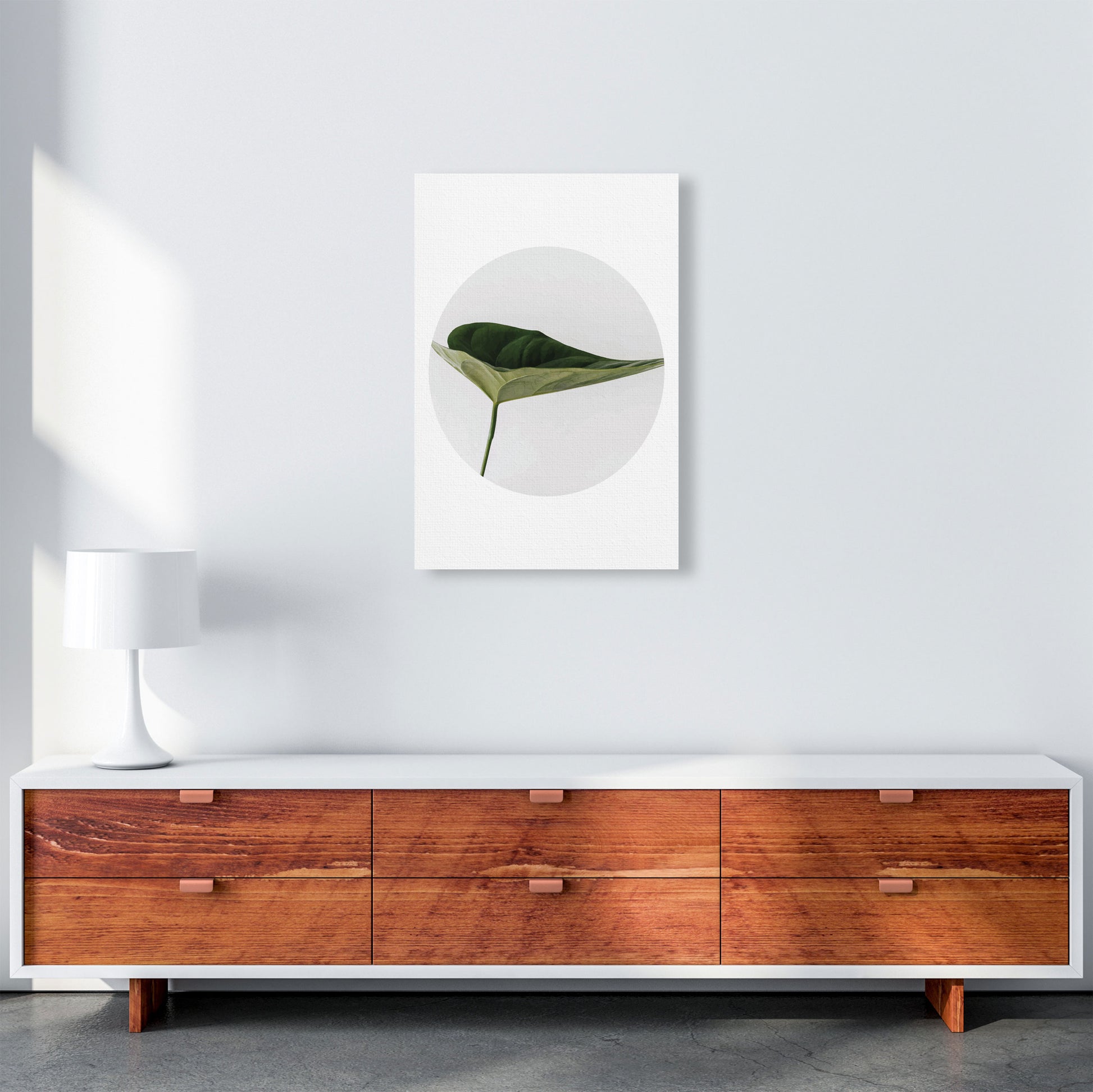 Doc Leaf Modern Print, Framed Botanical & Nature Art Print A2 Canvas