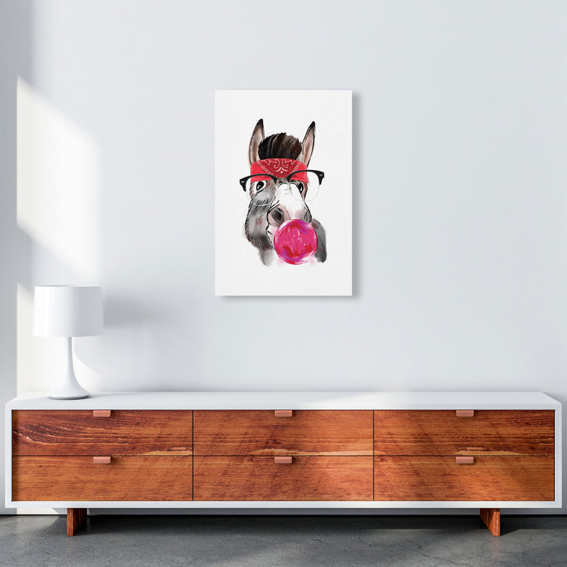 Gangster Donkey Modern Print Animal Art Print A2 Canvas