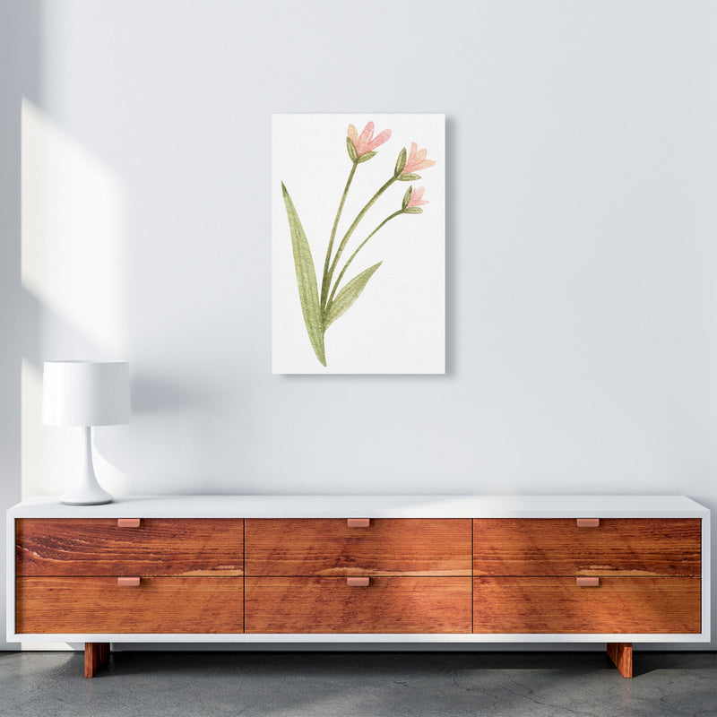 Pink Watercolour Flower 1 Modern Print A2 Canvas