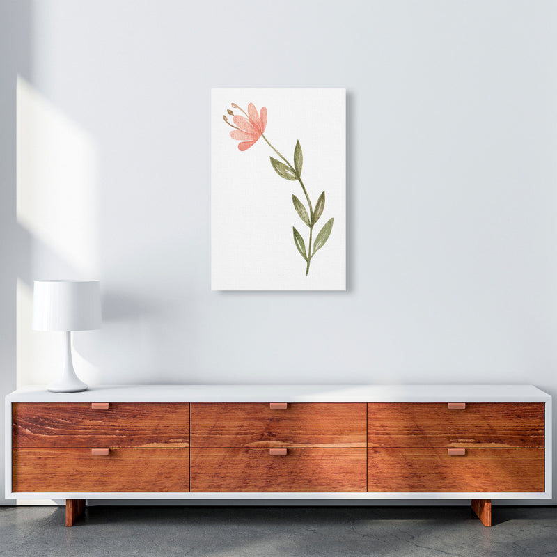 Pink Watercolour Flower 2 Modern Print A2 Canvas