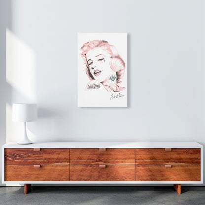 Pink Punk Monroe Modern Print A2 Canvas