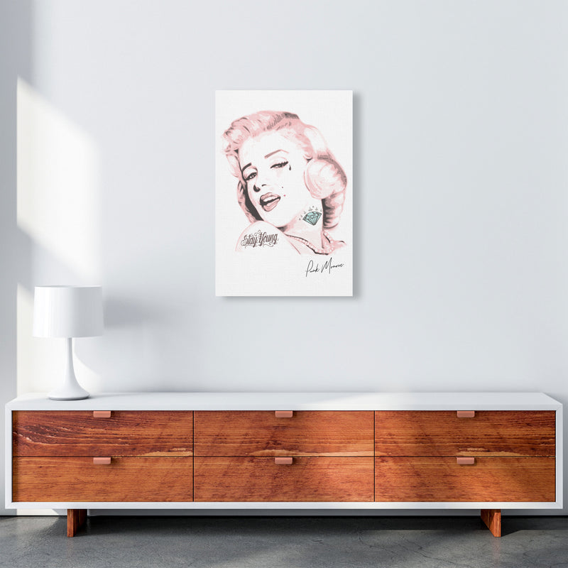 Pink Punk Monroe Modern Print A2 Canvas