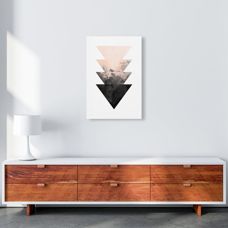 Nude And Black Watercolour 4 Art Print by Pixy Paper A2 Canvas