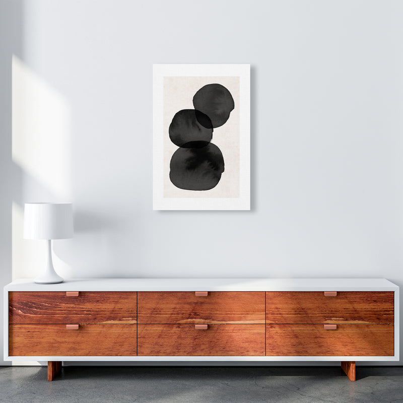 Nude And Pearl Stacked Stones  Art Print by Pixy Paper A2 Canvas