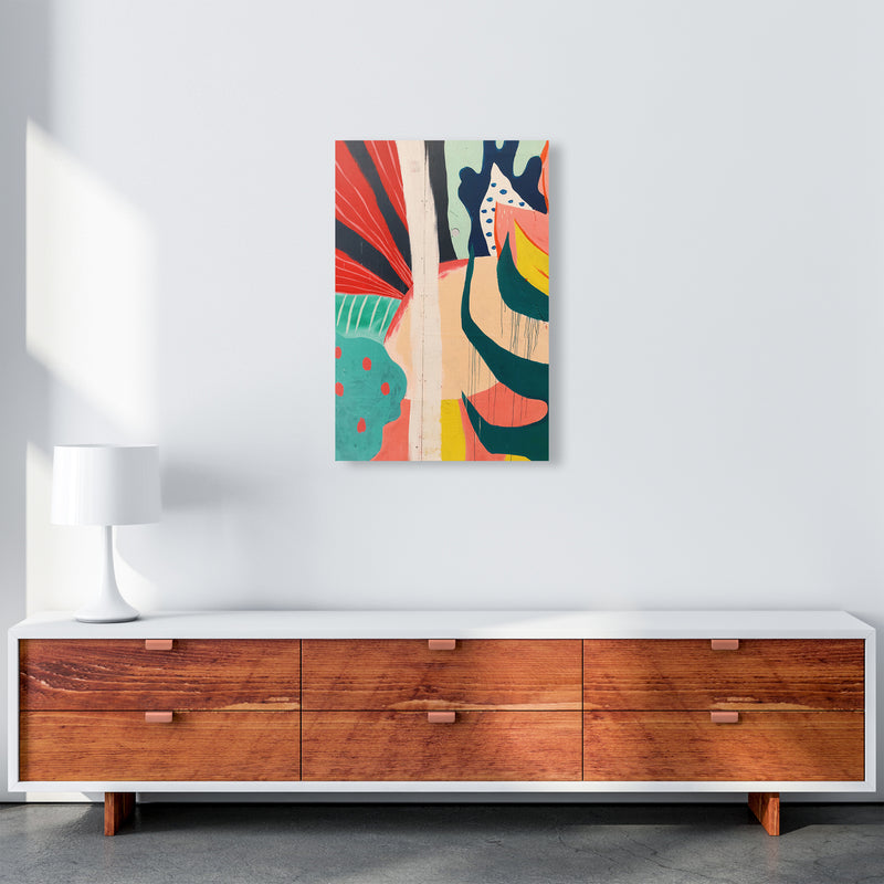 Painted Abstract Shapes  Art Print by Pixy Paper A2 Canvas