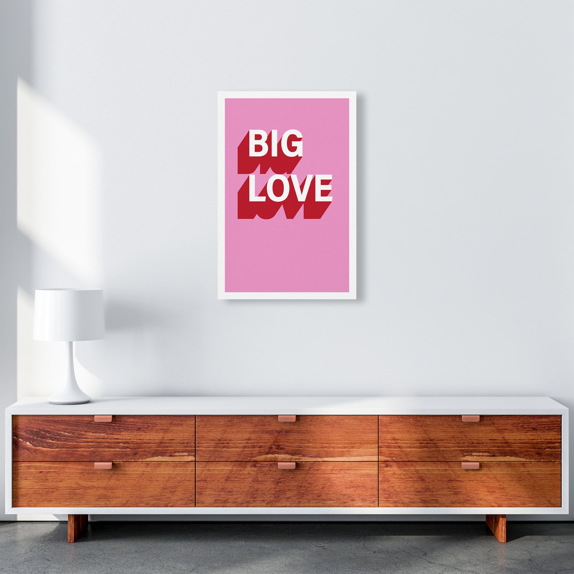 Big Love Shadow  Art Print by Pixy Paper A2 Canvas