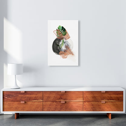 Round Exotic Abstract  Art Print by Pixy Paper A2 Canvas