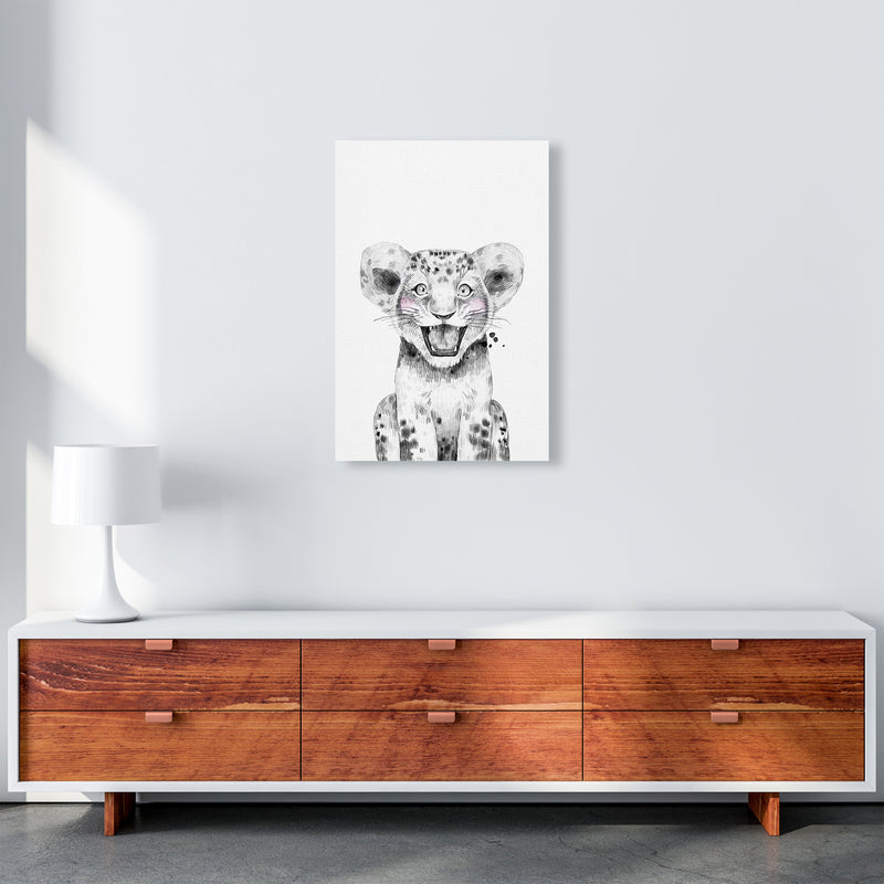 Safari Babies Tiger  Art Print by Pixy Paper A2 Canvas