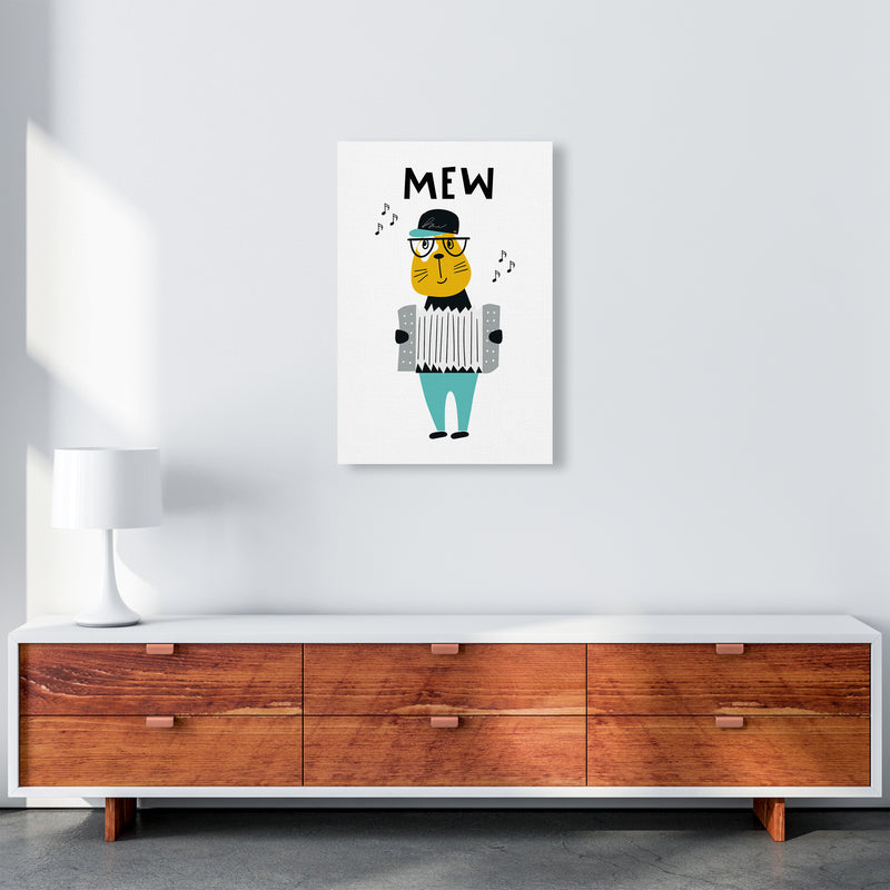 Mew Animal Pop  Art Print by Pixy Paper A2 Canvas