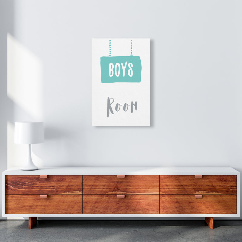 Boys Room Mint  Art Print by Pixy Paper A2 Canvas