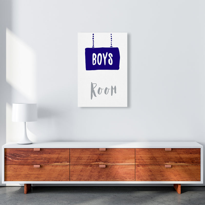 Boys Room Navy  Art Print by Pixy Paper A2 Canvas