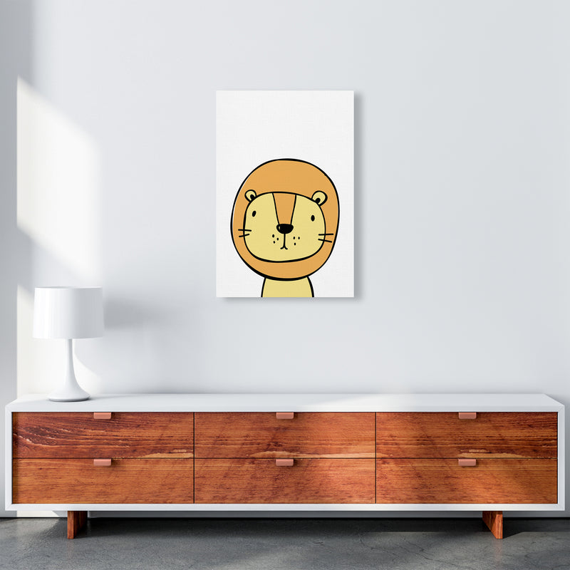 Lion  Art Print by Pixy Paper A2 Canvas