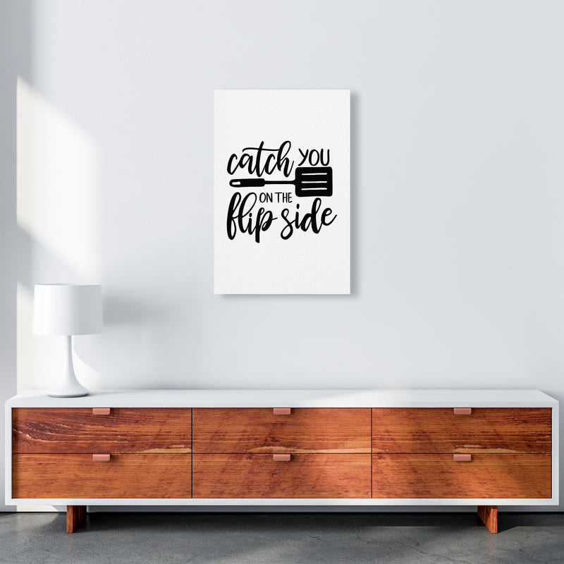 Catch You On The Flip Side  Art Print by Pixy Paper A2 Canvas