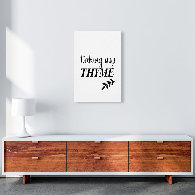 Taking My Thyme  Art Print by Pixy Paper A2 Canvas