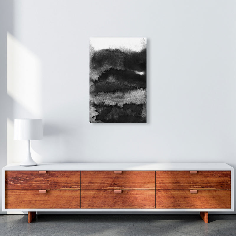Majestic Monochrome Watercolour 16 Art Print by Pixy Paper A2 Canvas