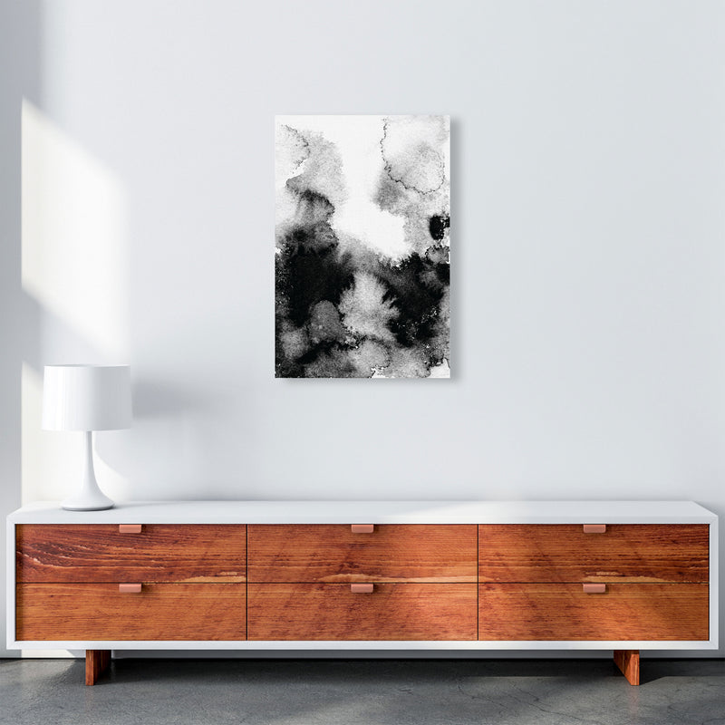 Majestic Monochrome Watercolour 12 Art Print by Pixy Paper A2 Canvas
