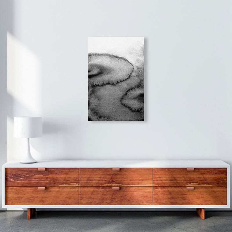 Majestic Monochrome Watercolour 15 Art Print by Pixy Paper A2 Canvas