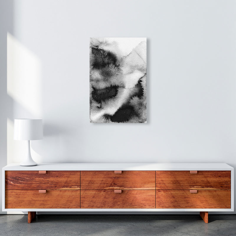 Majestic Monochrome Watercolour 03 Art Print by Pixy Paper A2 Canvas