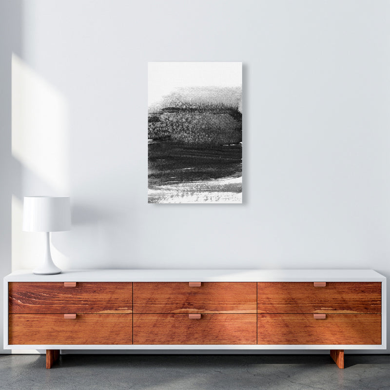 Majestic Monochrome Watercolour 01 Art Print by Pixy Paper A2 Canvas
