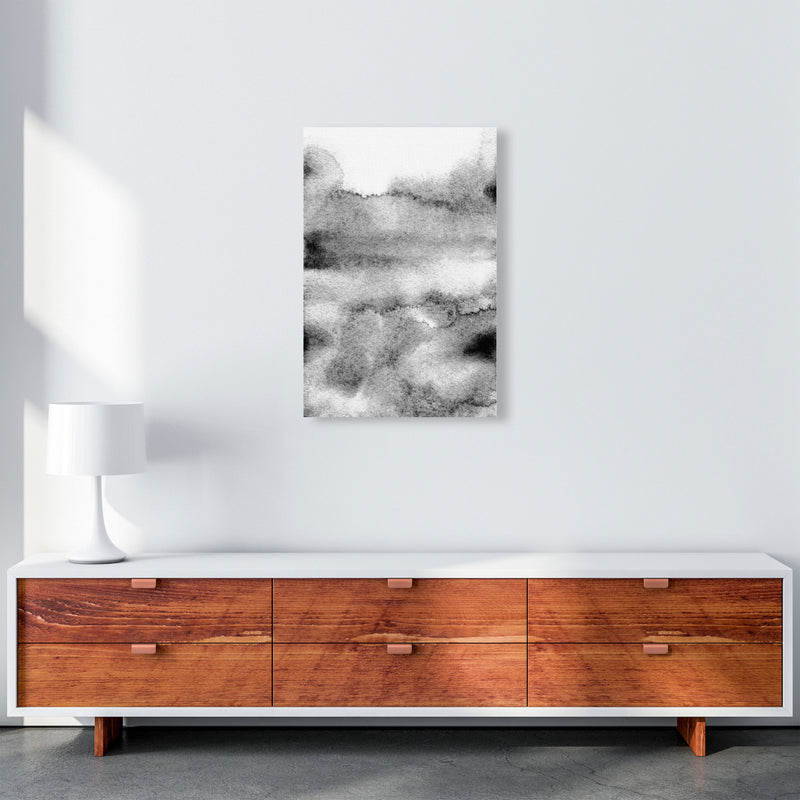 Majestic Monochrome Watercolour 04 Art Print by Pixy Paper A2 Canvas