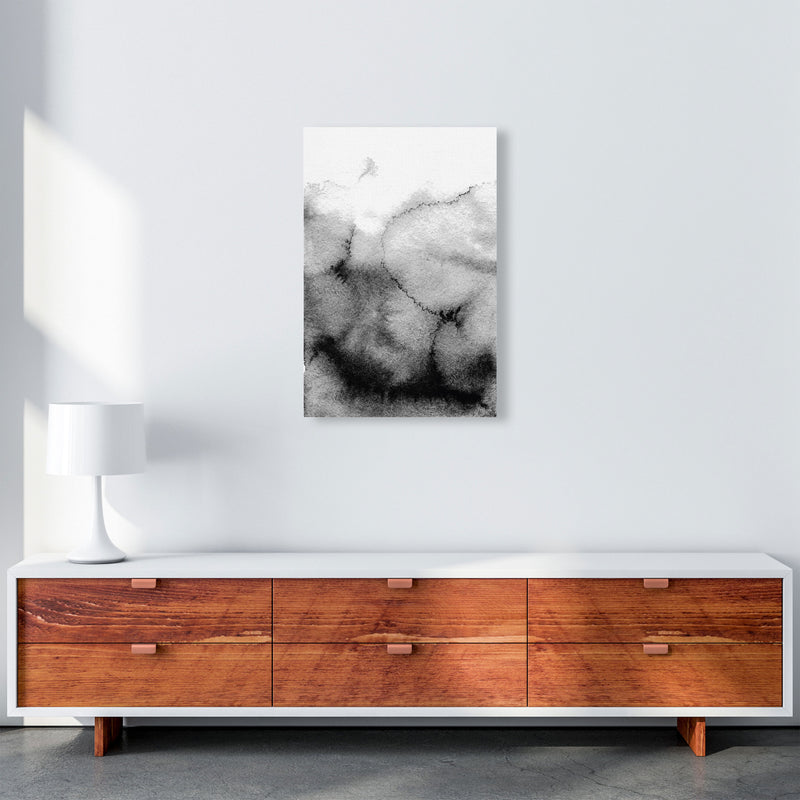 Majestic Monochrome Watercolour 09 Art Print by Pixy Paper A2 Canvas