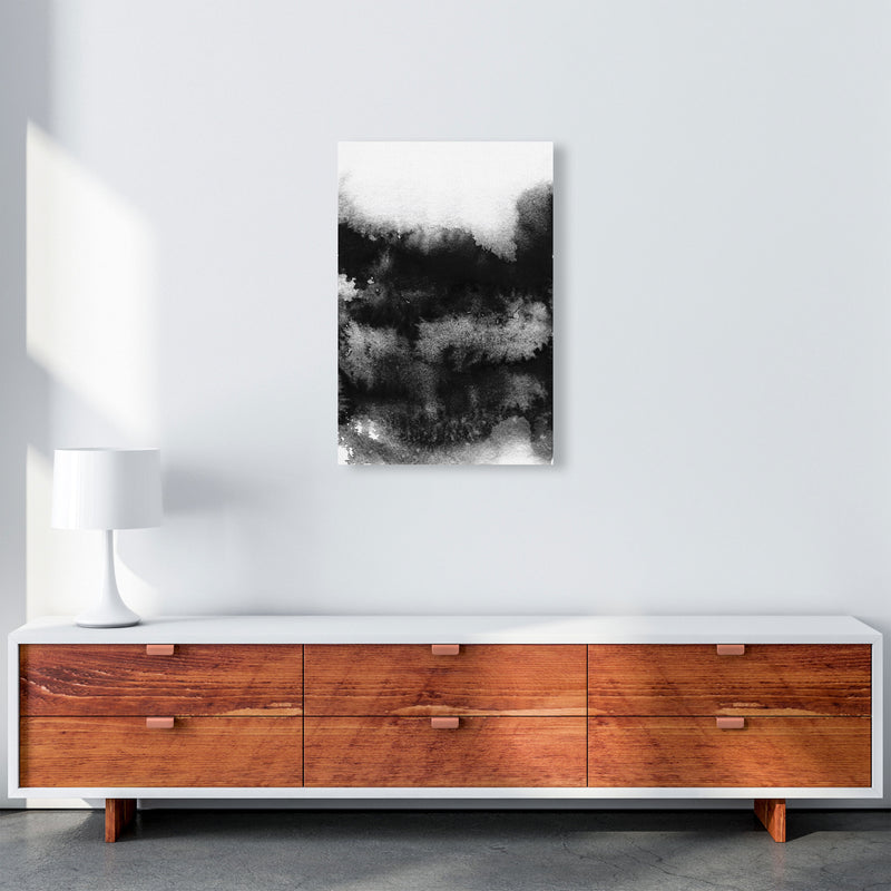 Majestic Monochrome Watercolour 05 Art Print by Pixy Paper A2 Canvas