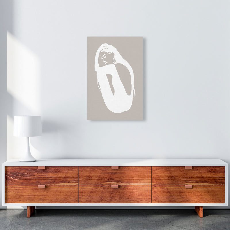 Inspired Stone Woman Silhouette Art Print by Pixy Paper A2 Canvas