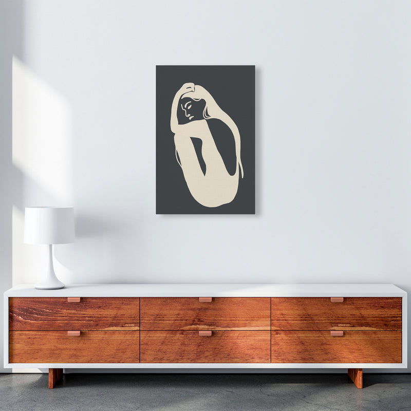 Inspired Off Black Woman Silhouette Art Print by Pixy Paper A2 Canvas