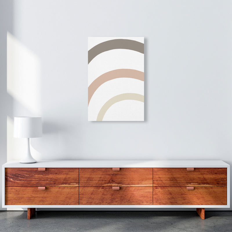 Inspired Rainbow Stripes Art Print by Pixy Paper A2 Canvas