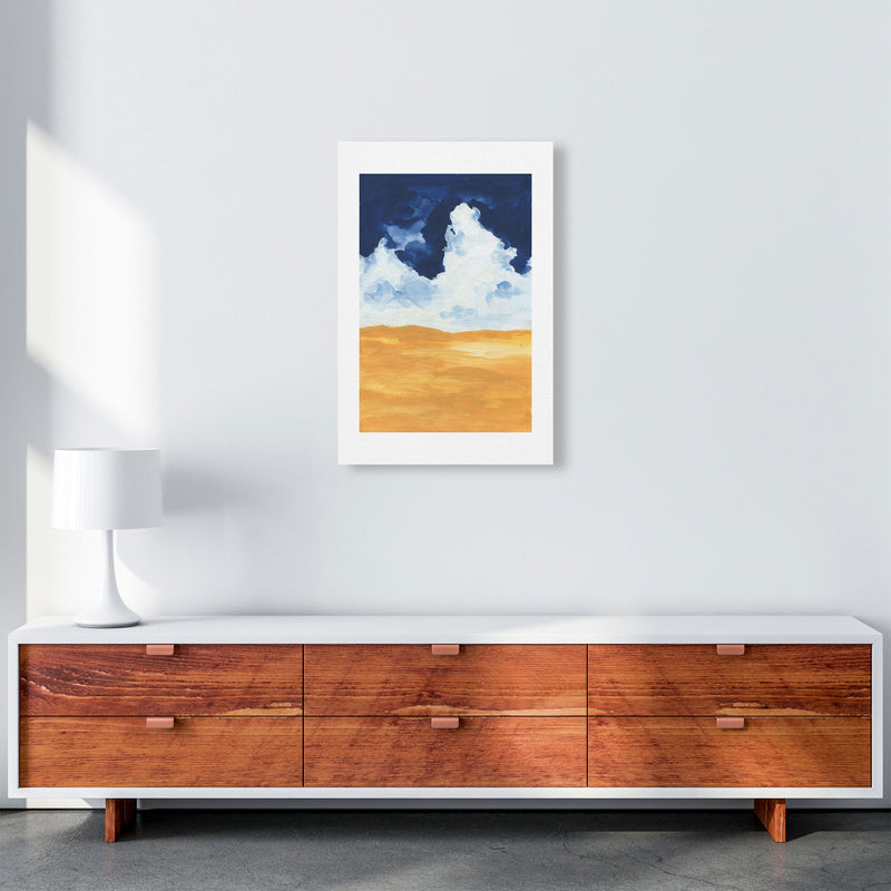 Horizon Abstract Clouds  Art Print by Pixy Paper A2 Canvas