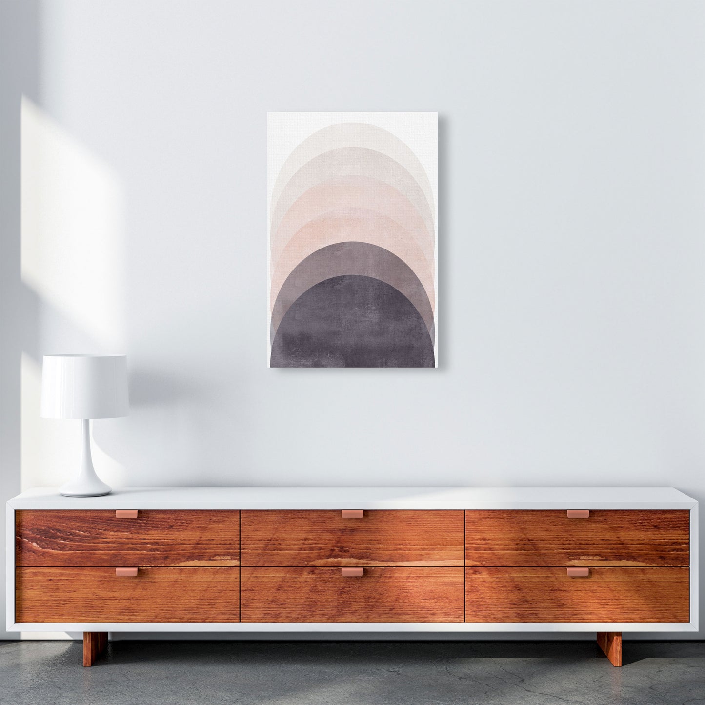Gradient Sun rising cotton pink Art Print by Pixy Paper A2 Canvas