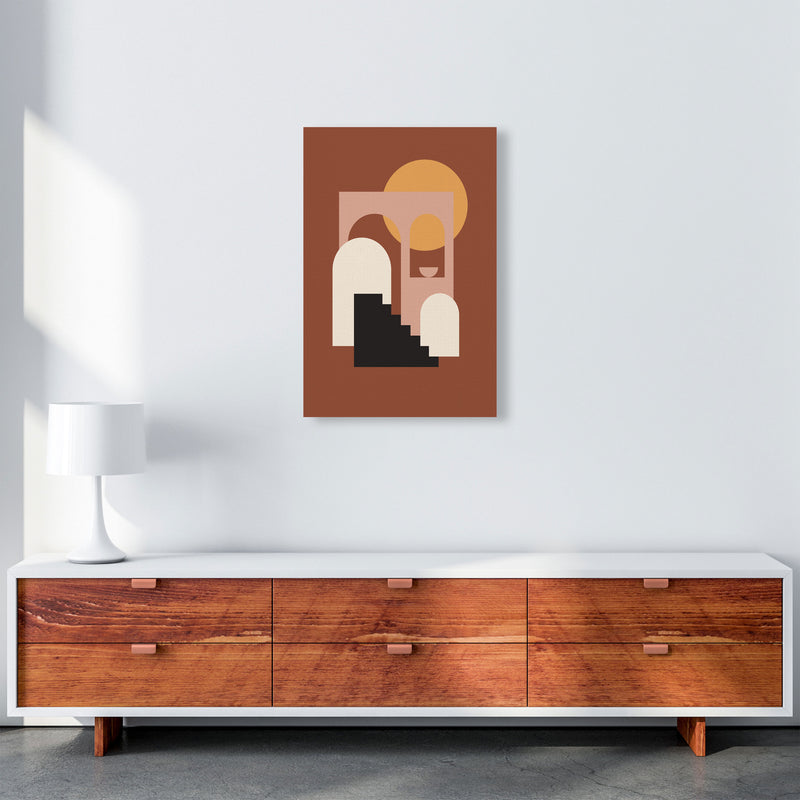 Autumn Sienna abstract Art Print by Pixy Paper A2 Canvas