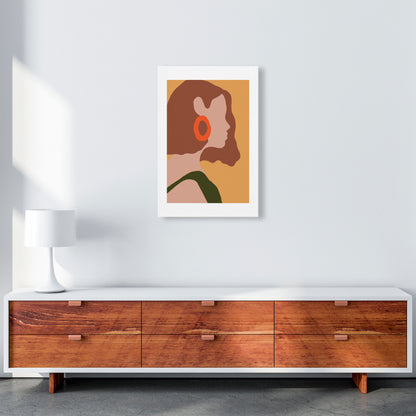 Autumn Amber abstract Art Print by Pixy Paper A2 Canvas