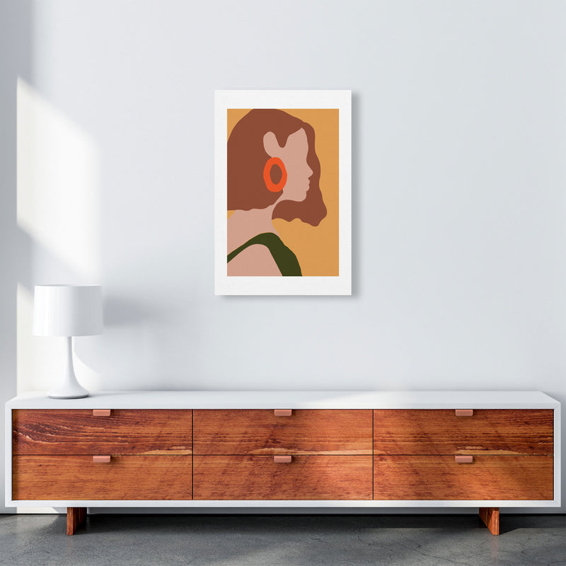 Autumn Amber abstract Art Print by Pixy Paper A2 Canvas