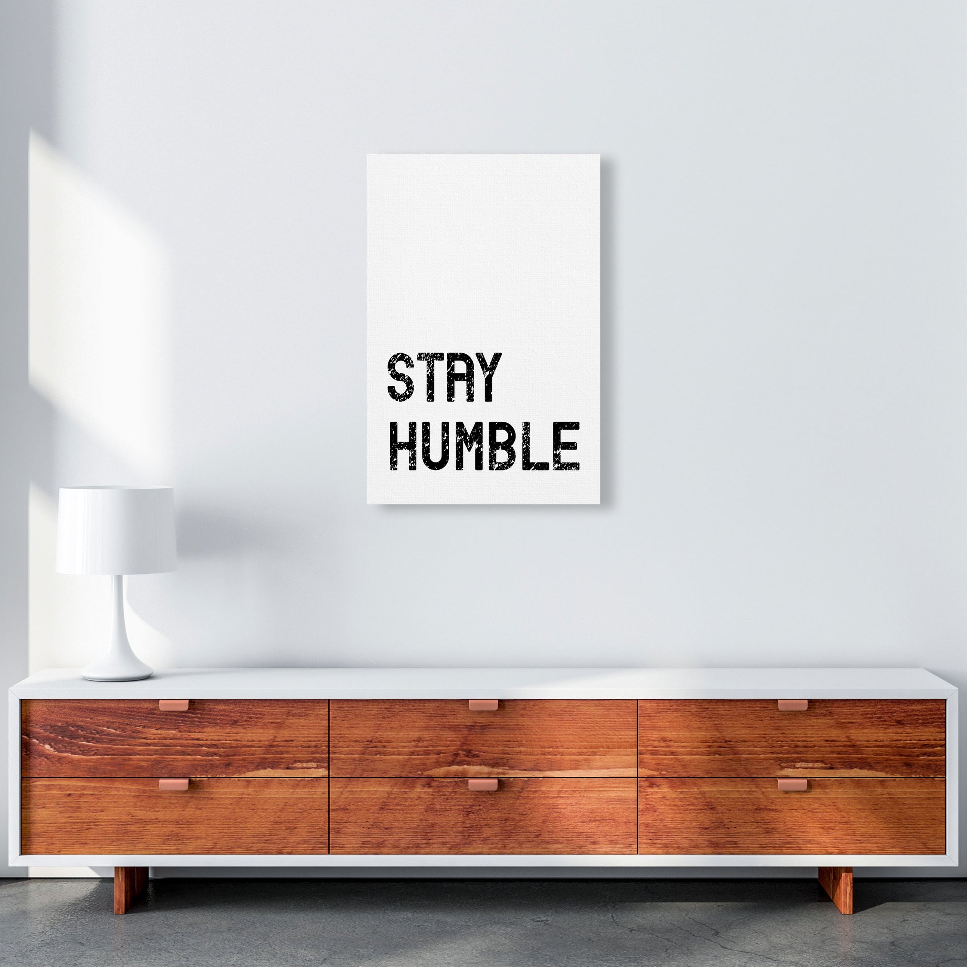 Stay Humble Art Print by Pixy Paper A2 Canvas