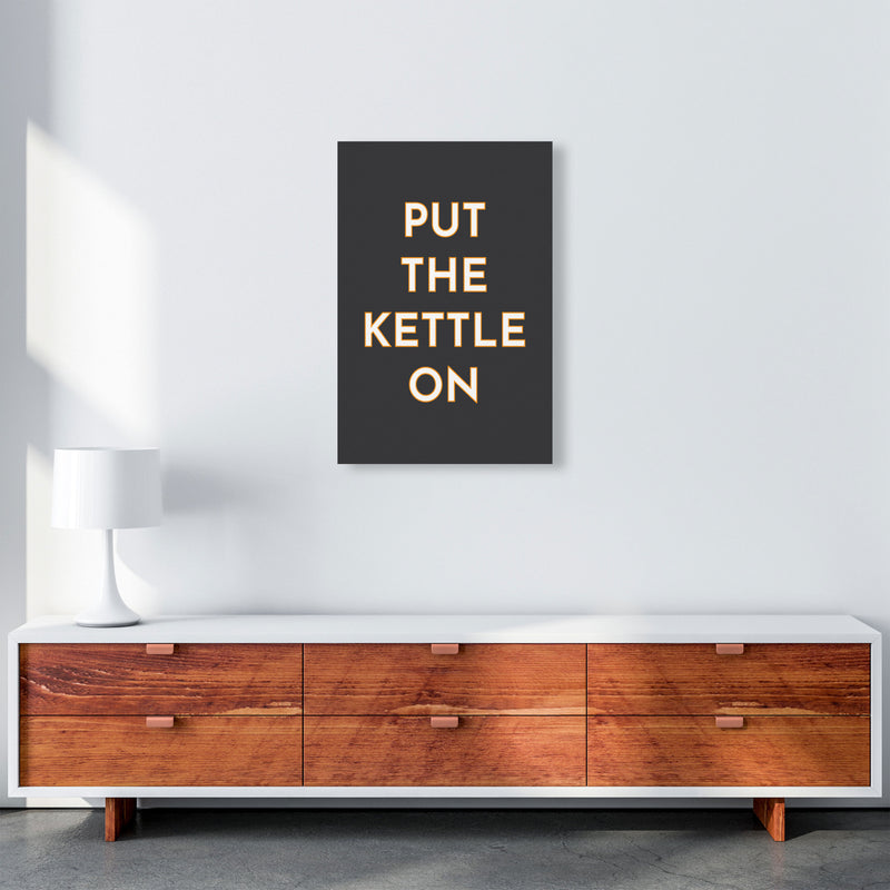 Put The Kettle On Art Print by Pixy Paper A2 Canvas