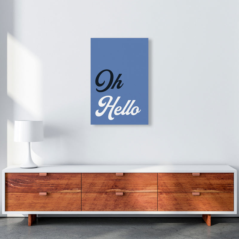 Oh Hello Art Print by Pixy Paper A2 Canvas